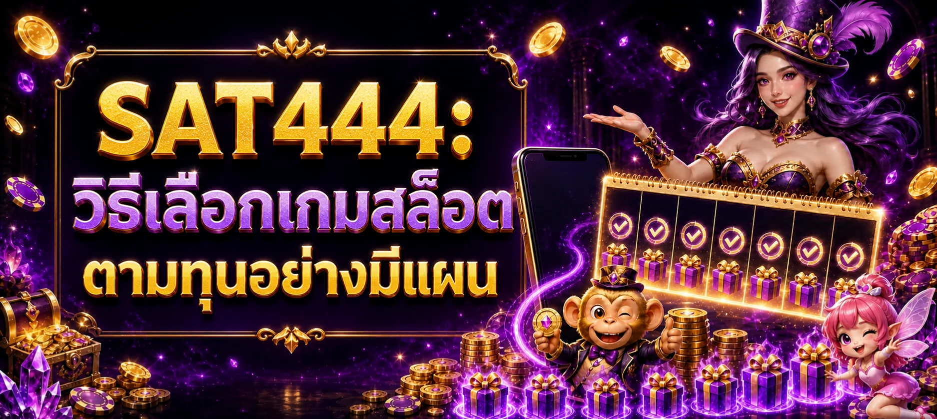 SAT444 วิธีเลือกเกมสล็อตตามทุนและความผันผวน